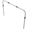 Hoop of steel tube |  48 x 2,5 mm | without cross bar | for casting in concrete | total width 1500 mm | total height 1000 mm | hot-dip galvanized and white coatedwith red reflecting stripes